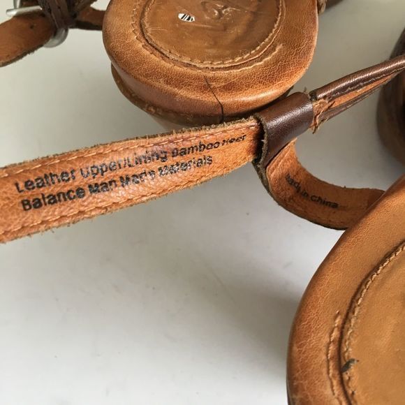 Naya Cutout Brown Leather Singleback Heeled Sandal Peep Toe Womens - Picture 5 of 8